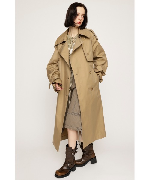 SLY トレンチコート コート HOODED OVER TRENCH COAT フーディド