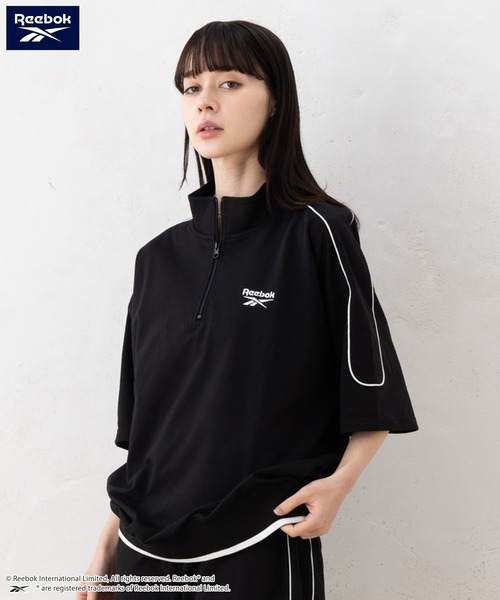 Reebok リーボック スウェット ジップアップトレーナー 黒ブラック ロゴ② Reebok - Reebok リーボック スウェット ジップアップトレーナー