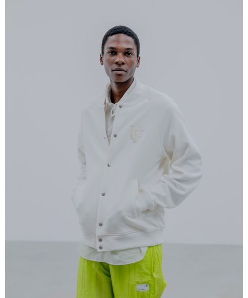 uniform experiment ブルゾン アウター SWEAT VARSITY JACKET メンズ 
