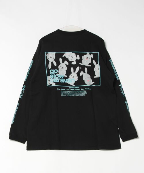 tシャツ ラヴィット！×gsc USACラッピースクエアLOGO LSTEE メンズ レディース | go slow caravan | 17