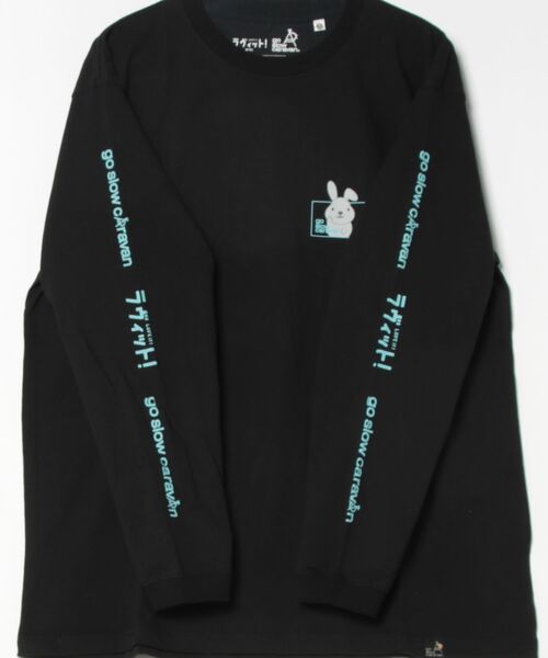 tシャツ ラヴィット！×gsc USACラッピースクエアLOGO LSTEE メンズ レディース | go slow caravan | 18