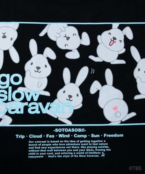 tシャツ ラヴィット！×gsc USACラッピースクエアLOGO LSTEE メンズ レディース | go slow caravan | 12