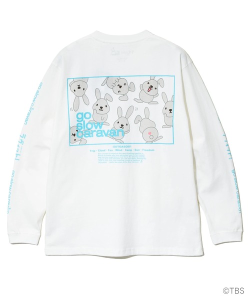 tシャツ ラヴィット！×gsc USACラッピースクエアLOGO LSTEE メンズ レディース | go slow caravan | 14