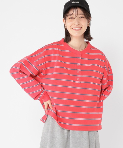 tシャツ ●フリンジボーダープルオーバー レディース URBAN RESEARCH DOORS tシャツ ブークレボーダープルオーバー