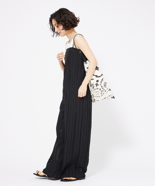 qualite（カリテ） サロペット オーバーオール オーバーレース