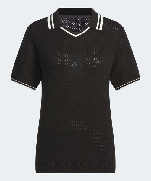 ポロシャツ ポロ アディダス adidas ビヨンド ザ コース ルーズ スキッパー ニットボックスシルエット 半袖ポロ レディース adidas ポロシャツ ポロ ビヨンド ザ コース ルーズ スキッパー