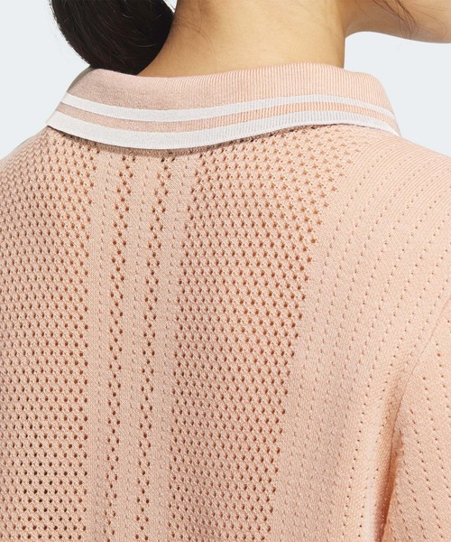 adidas golf アディダスゴルフ ニット素材 半袖ポロシャツ スキッパー adidas ポロシャツ ポロ ビヨンド ザ コース ルーズ スキッパー ニット