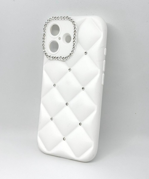 Alite cloth スマホケース ラインストーンキルティングiPhone