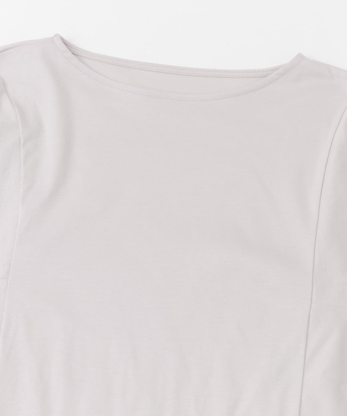 tシャツ ドルマンコンビプルオーバー レディース tシャツ 「一部WEB限定カラー」汗染防止5分袖ドルマンプル