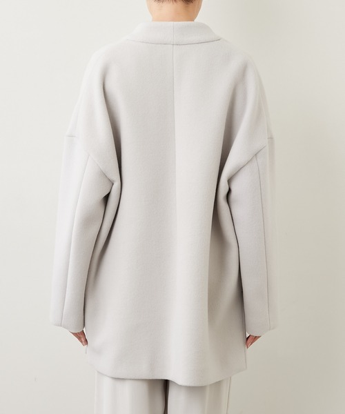 Whim Gazette ウールコート ボタンコート ベージュ FREE Whim Gazette（ウィム ガゼット） コート FREE ライトベージュ