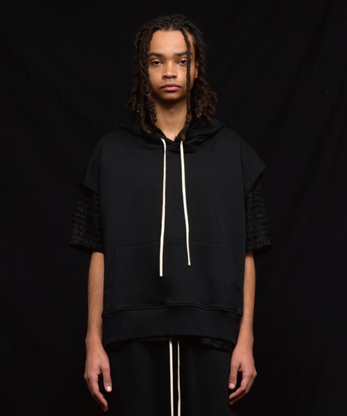 パーカー DankeSchon/ダンケシェーン/CHEMICAL SWEAT NOSLEEVE HOODIE レディース メンズ DankeSchon/ダンケシェーン/CHEMICAL SWEAT NOSLEEVE HOODIE
