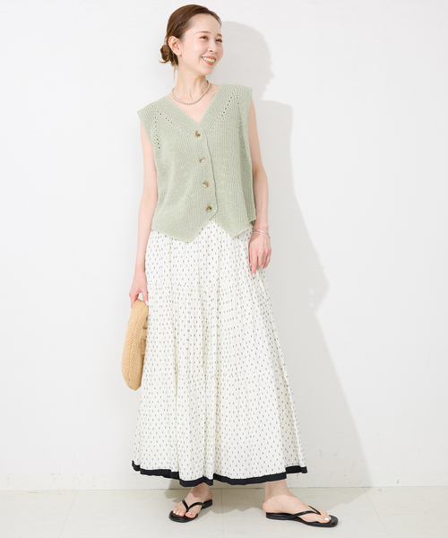 SLOBE IENA スカート TCドビーティアードスカート : ZOZOTOWN