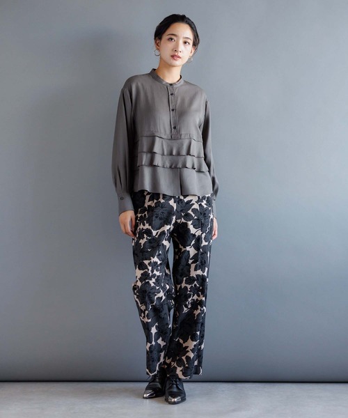 「RAW FUDGE」 イージーパンツ M グリーン レディース_画像7