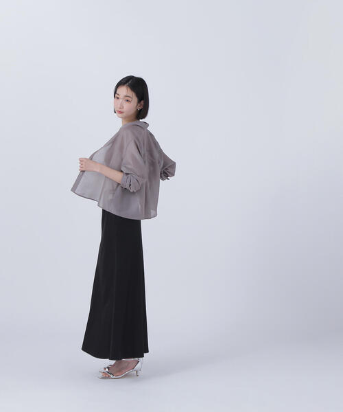 NATURAL BEAUTY BASIC ブラウス シャツ シアーシャツシリーズ