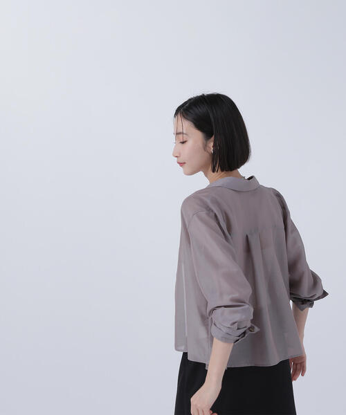 NATURAL BEAUTY BASIC ブラウス シャツ シアーシャツシリーズ