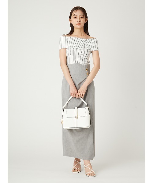 FRAY I.D ニット セーター 2wayオフショルスリットニット