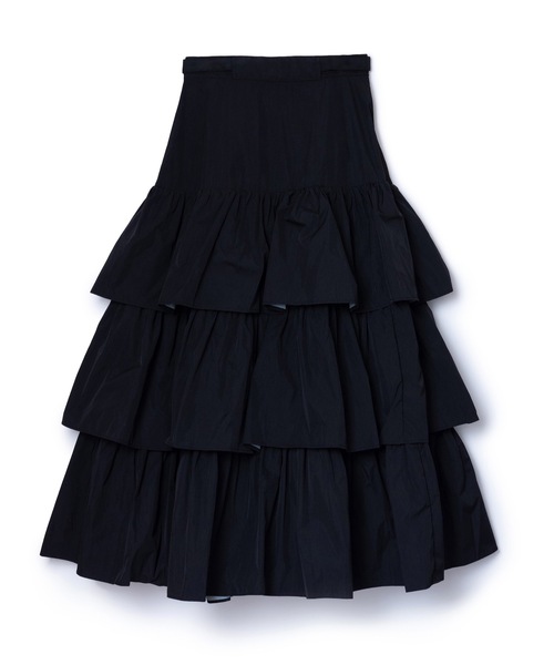 NON TOKYO（ノントーキョー） ロング スカート NYLON TIEREDSKIRT