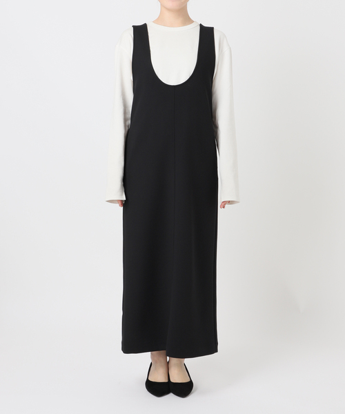 SLOBE IENA ハイウエストジャンパースカート 38 SLOBE IENA ワンピース 「WEB限定/追加」Uネックジャンパー