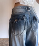 ワイドパンツ ジーンズ デニム デニムパンツ ...の詳細画像4