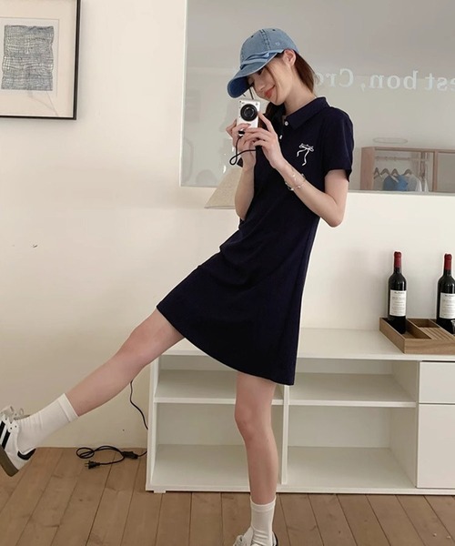 美品　MSGM リボンミニワンピースシャツ　白　38 Mサイズ リタリア製 クーポン】【セール42%OFF】韓国 シャツワンピース 長袖