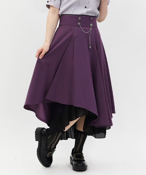 あこページ axes femme スカート アシメ×フレアミディスカート : ZOZOTOWN