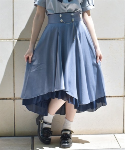 あこページ axes femme スカート アシメ×フレアミディスカート : ZOZOTOWN