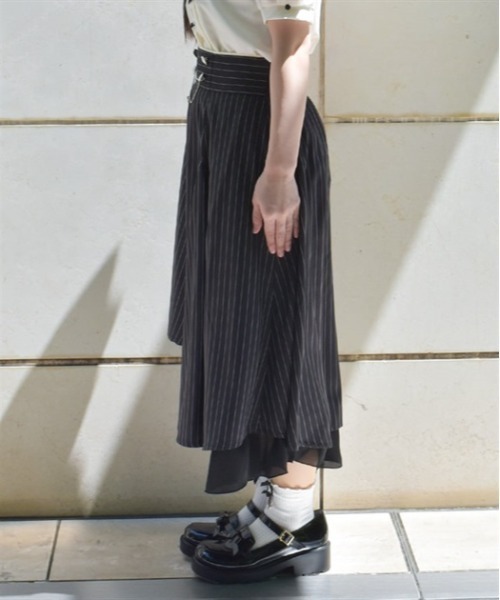 axes femme スカート アシメ×フレアミディスカート : ZOZOTOWN