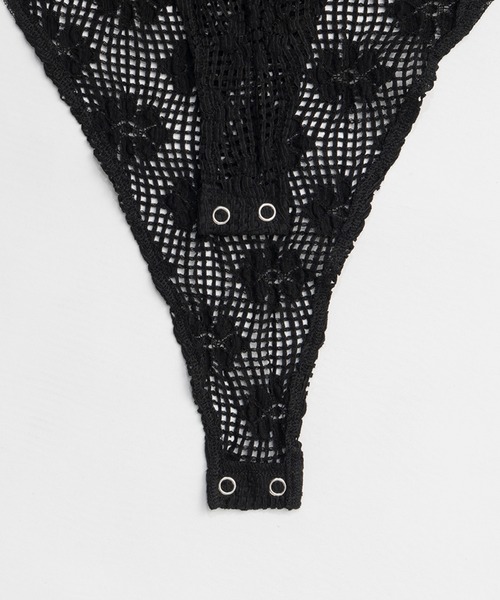 レースフリルボディースーツ / Lace Frill Bodysuit レディース PRANK PROJECT レースフリルボディースーツ / Lace Frill