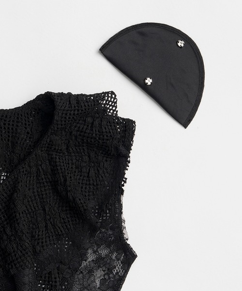 レースフリルボディースーツ / Lace Frill Bodysuit レディース PRANK PROJECT レースフリルボディースーツ / Lace Frill