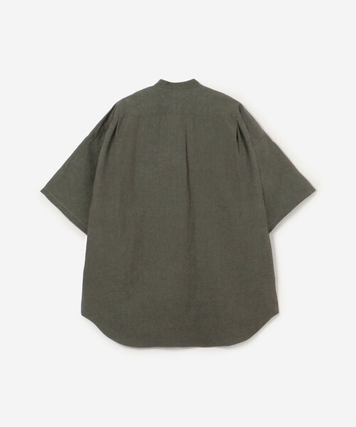 美品　HaversackATTIRE 半袖シャツ HAVERSACK /ソロスパンキュプラ 半袖プルオーバーシャツ