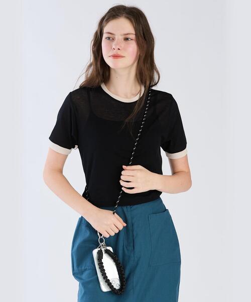 tシャツ シアーリンガーTシャツ レディース