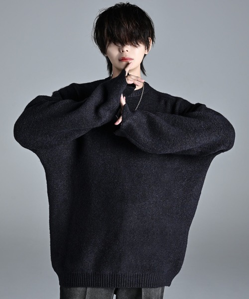 ADRER（アドラー） 長袖ニット - ブラック メンズ : ZOZOTOWN Yahoo!店