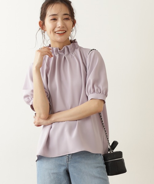 「N.（N. Natural Beauty Basic）」 半袖ブラウス MEDIUM ピンク レディース