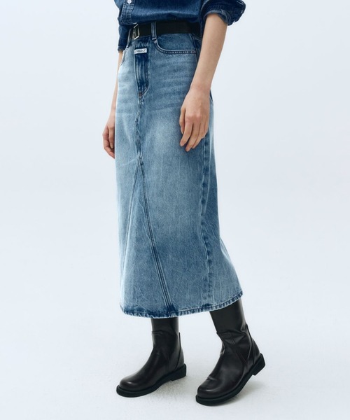 さらに100円引き◆MARITHE◆W DENIM PLEATS SKIRT W DENIM PLEATS SKIRT black - MARITHE FRANCOIS GIRBAUD
