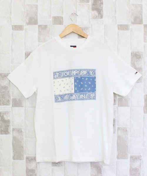トミー ヒルフィガー TJM リラックスペイズリーフラッグ Tシャツ TOMMY HILFIGER tシャツ TJM リラックス ペイズリー フラッグ T