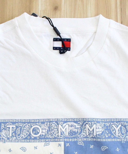 トミー ヒルフィガー TJM リラックスペイズリーフラッグ Tシャツ TOMMY HILFIGER tシャツ TJM リラックス ペイズリー フラッグ T