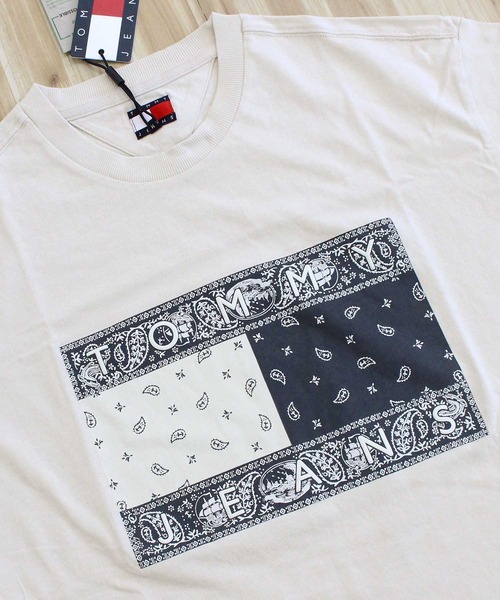 トミー ヒルフィガー TJM リラックスペイズリーフラッグ Tシャツ TOMMY HILFIGER tシャツ TJM リラックス ペイズリー フラッグ T