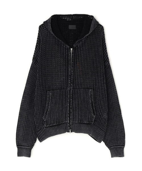 パーカー 「WEB＆限定」DankeSchon/ダンケシェーン/CHEMICAL MESHKNIT ZIPHOODIE レディース メンズ