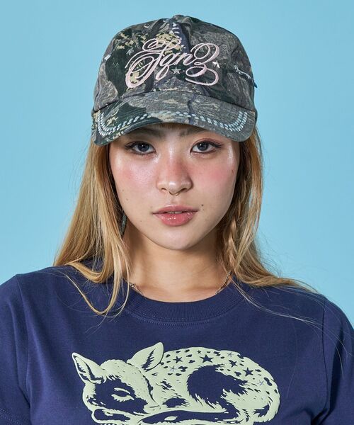 SEQUENZE キャップ 帽子 WEB限定 / ラインストーンロゴキャップ sqnz