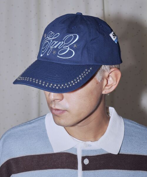 SEQUENZE キャップ 帽子 WEB限定 / ラインストーンロゴキャップ sqnz