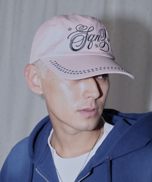SEQUENZE キャップ 帽子 WEB限定 / ラインストーンロゴキャップ sqnz
