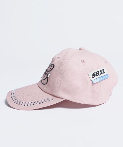 SEQUENZE キャップ 帽子 WEB限定 / ラインストーンロゴキャップ sqnz