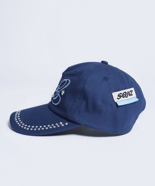 SEQUENZE キャップ 帽子 WEB限定 / ラインストーンロゴキャップ sqnz