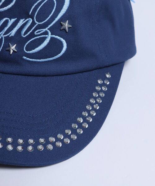 STONE  ロゴキャップ SEQUENZE キャップ 帽子 WEB限定 / ラインストーンロゴキャップ sqnz