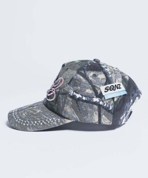 SEQUENZE キャップ 帽子 WEB限定 / ラインストーンロゴキャップ sqnz
