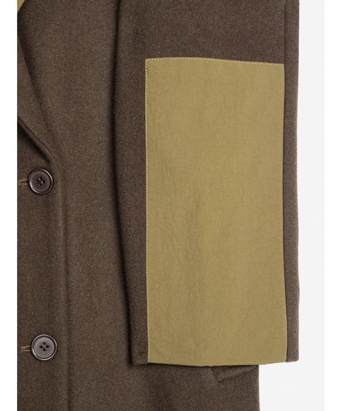 トレンチコート コート Wool blend long coat レディースの画像