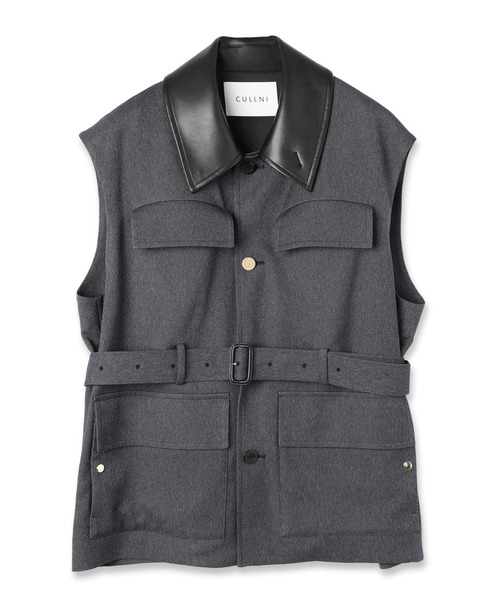 CULLNI（クルニ） ベスト ジレ Faux Denim Safari Vest メンズ