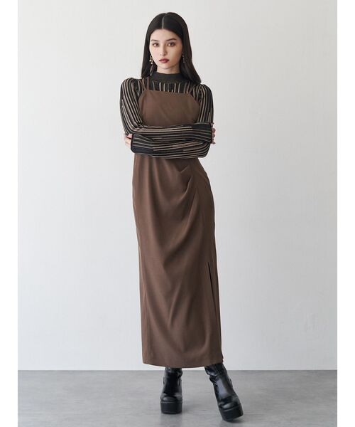 MURUA ドレス ラップドレスオールインワン[品番：MKSW0030396]｜MURUA（ムルーア