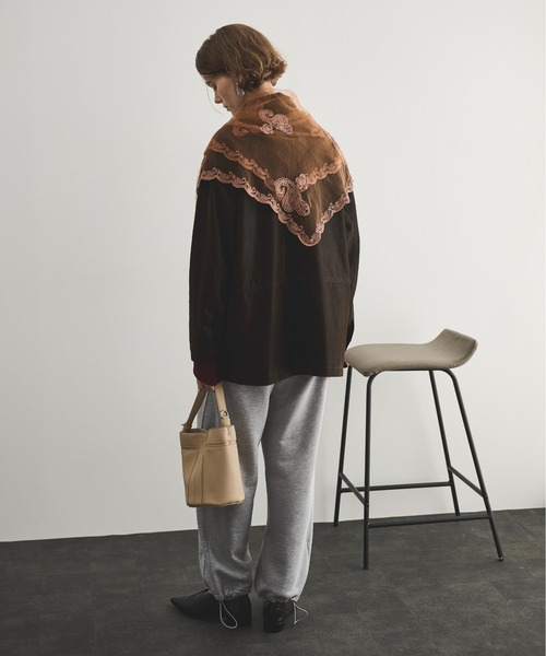 LOSCa スウェットパンツ ジャージ カーブラインスウェットパンツ