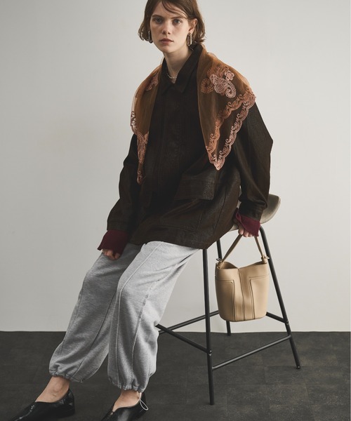 LOSCa スウェットパンツ ジャージ カーブラインスウェットパンツ